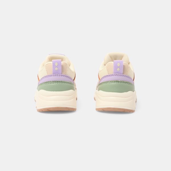 حذاء رياضي للجري باللون البيج للفتيات الصغيرات